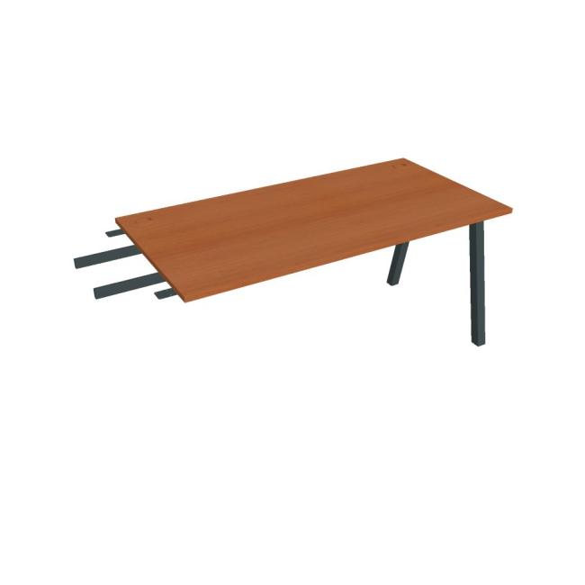 Work table UNI A, vertically chained, 160x75.5x80 cm, cherry/black