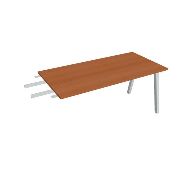 Work table UNI A, vertically chained, 160x75.5x80 cm, cherry/grey