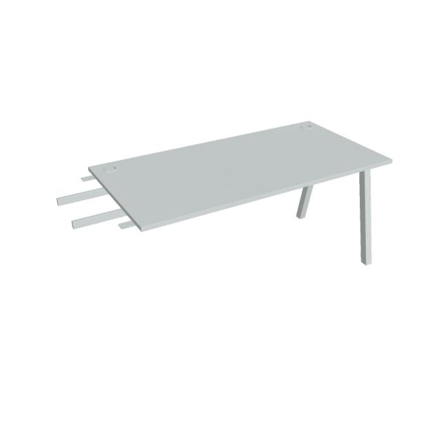 Work table UNI A, vertically chained, 160x75.5x80 cm, gray/grey
