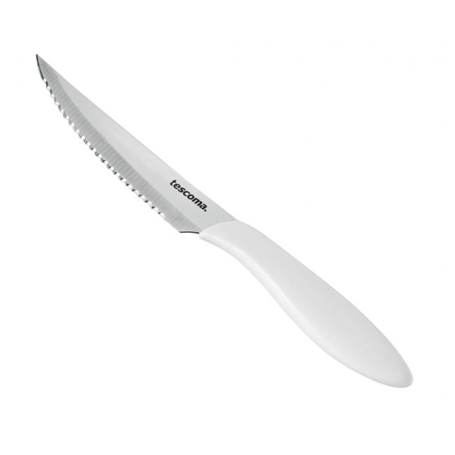 Steak knife PRESTO 12 cm, 6 pcs white