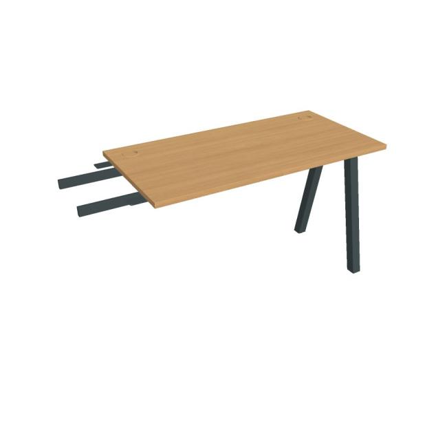Work table UNI A, vertically chained, 120x75.5x60 cm, beech/black