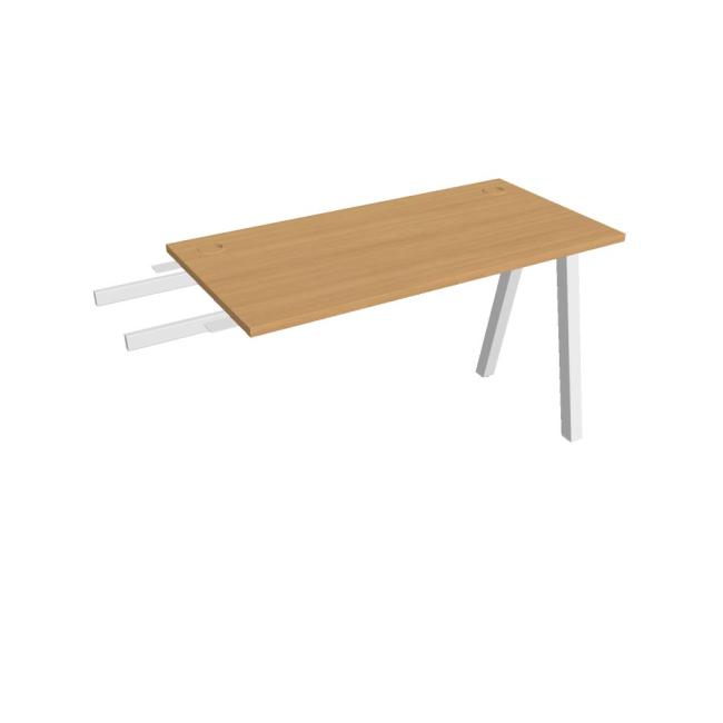 Work table UNI A, vertically chained, 120x75.5x60 cm, beech/white