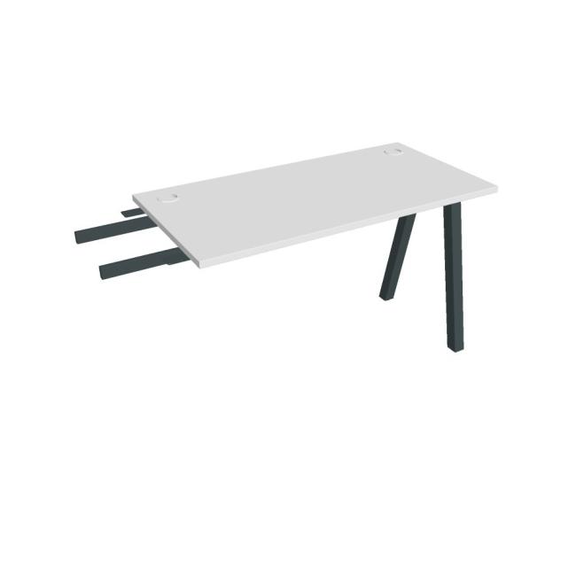 Work table UNI A, vertically chained, 120x75.5x60 cm, white/black