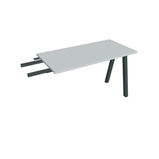Work table UNI A, vertically chained, 120x75.5x60 cm, grey/black