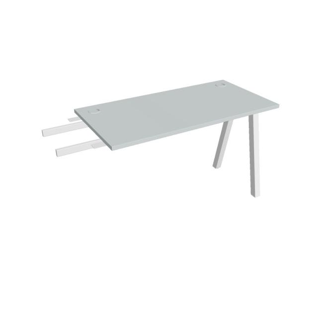 Work table UNI A, vertically chained, 120x75.5x60 cm, grey/white