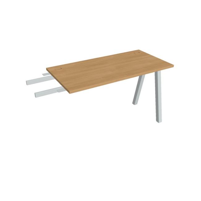 Work table UNI A, vertically chained, 120x75.5x60 cm, oak/grey