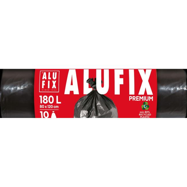 [HY946016] Vrecia na odpad PROFI 180 l / 10 ks, 45 mic., 80 x 120 cm, čierne, LDPE