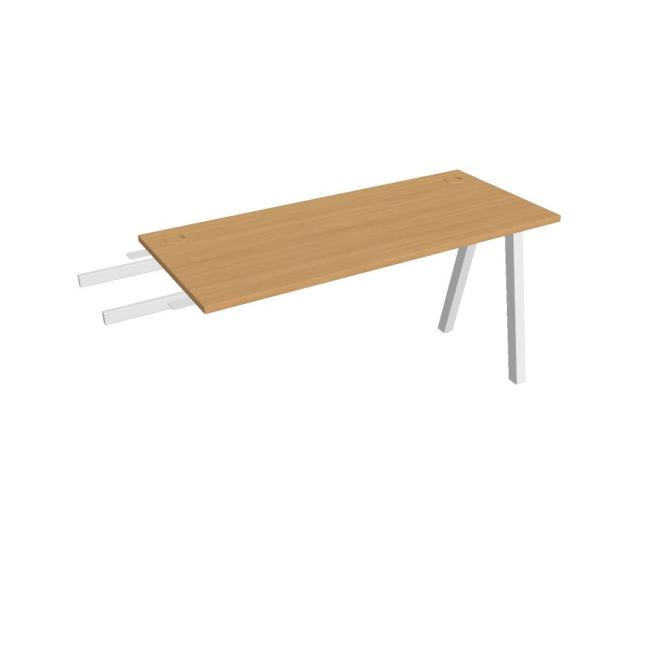 Work table UNI A, vertically chained, 140x75.5x60 cm, beech/white