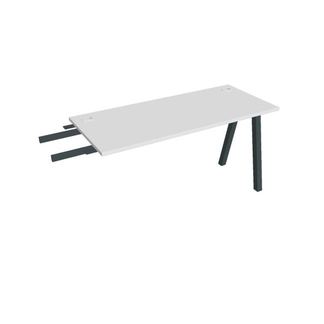 Work table UNI A, vertically chained, 140x75.5x60 cm, white/black