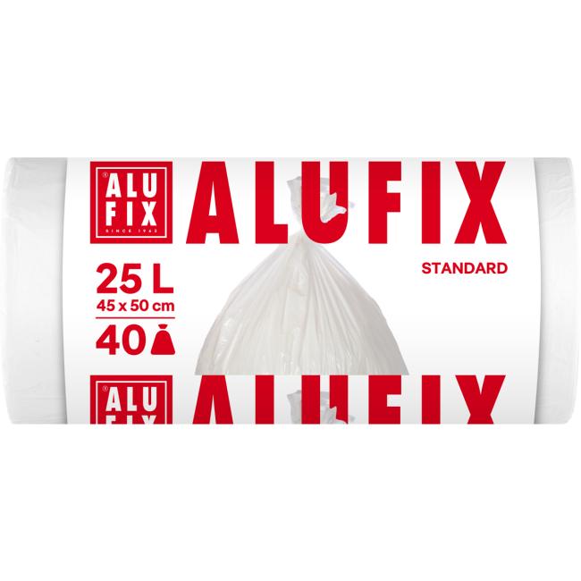 [HY946029] Garbage bags 25 ℓ, 40 pcs, 10 mic, HDPE 50x45 cm, white,