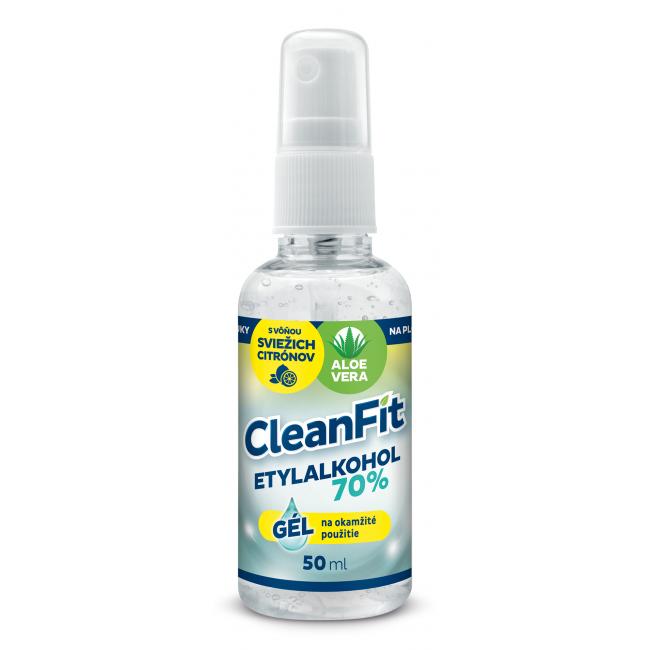 [HY999707] CleanFit dezinfekčný gél 70% citrus na ruky s rozprašovačom 50 ml