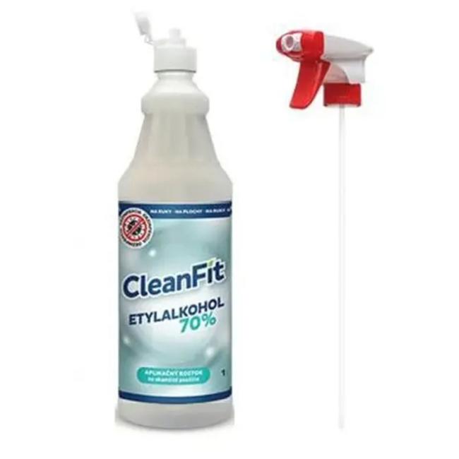 CleanFit disinfectant solution Ethyl alcohol 70% 1l + atomizer FREE
