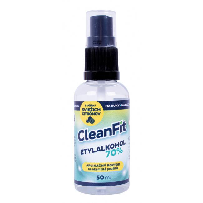 [HY999815] CleanFit dezinfekčný roztok Etylalkohol 70% citrus s rozprašovačom 50 ml