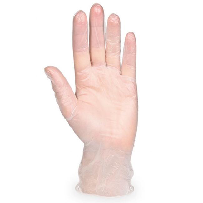 Disposable gloves, vinyl, powder-free, clear size. 9/ L (100 pcs.)