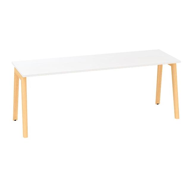 Písací stôl ALFA ROOT 200x80cm, biela