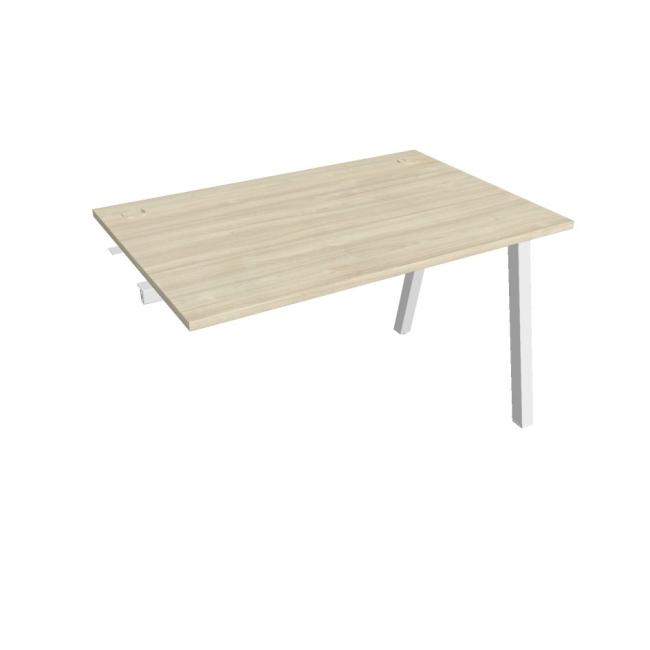 Work table UNI A, extendable. chain, 120x75.5x80 cm, agate/white