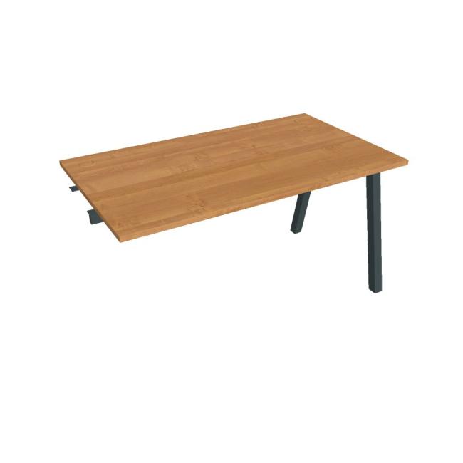 Work table UNI A, extendable. chain, 140x75.5x80 cm, alder/black