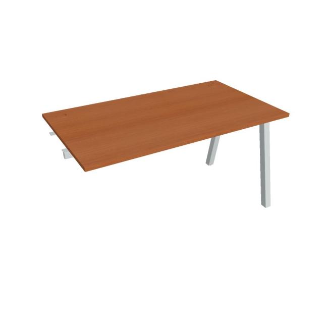 Work table UNI A, extendable. chain, 140x75.5x80 cm, cherry/grey