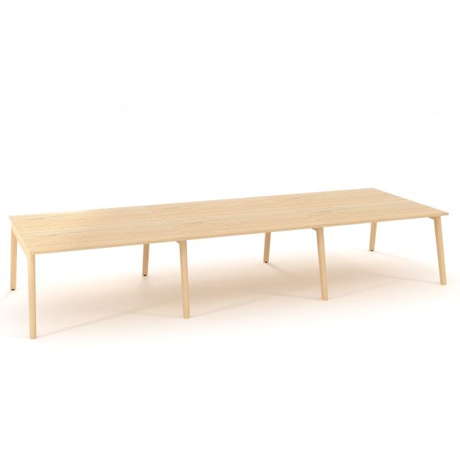[IR100023] Work tables Bench ALFA ROOT 420x160cm, oak