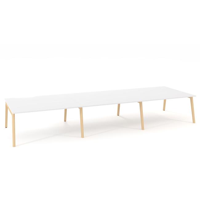 [IR100024] Pracovné stoly Bench ALFA ROOT 480x160cm, biely