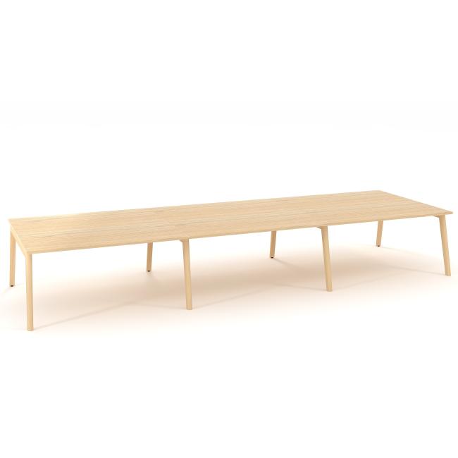 [IR100025] Work tables Bench ALFA ROOT 480x160cm, oak