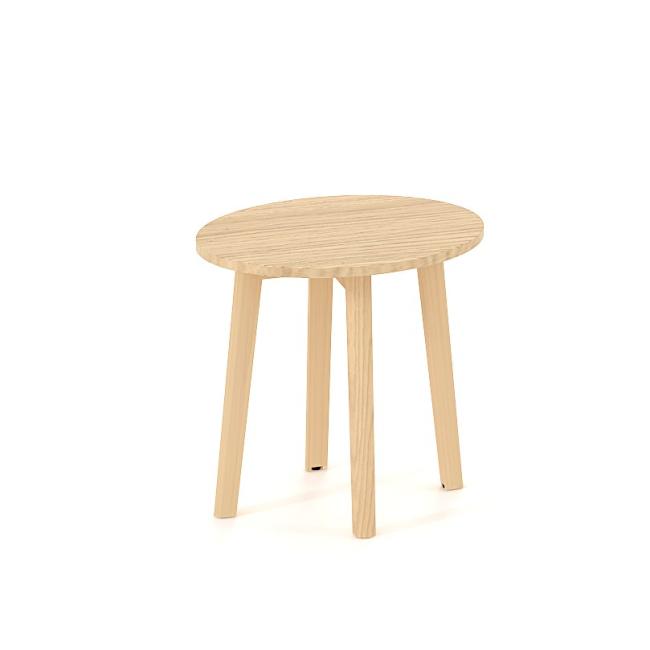 [IR100039] Coffee table ROOT round, d=50/h=47.7cm, oak