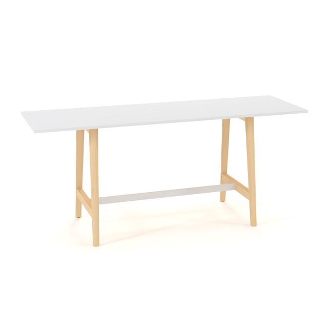 Conference table ROOT high, w.260 xh.100 x h.108 cm, white