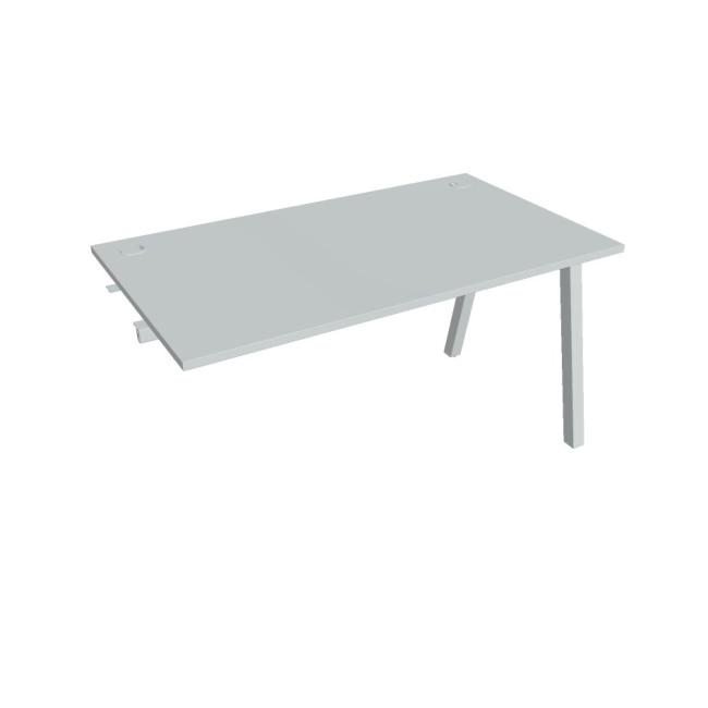 Work table UNI A, extendable. chain, 140x75.5x80 cm, gray/grey