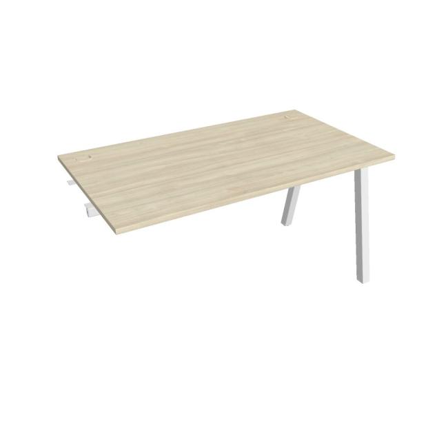 Work table UNI A, extendable. chain, 140x75.5x80 cm, agate/white