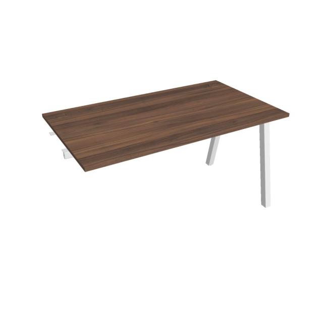 Work table UNI A, extendable. chain, 140x75.5x80 cm, walnut/white