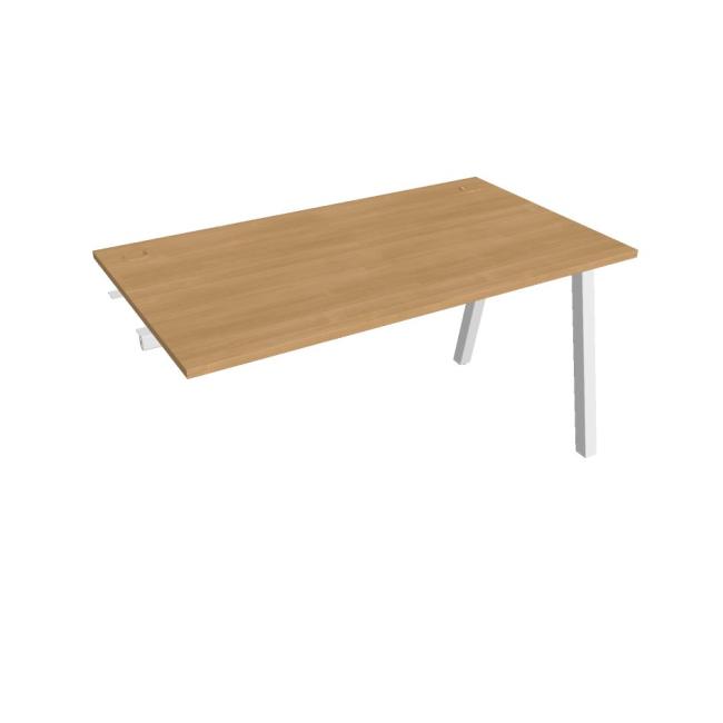 Work table UNI A, extendable. chain, 140x75.5x80 cm, oak/white