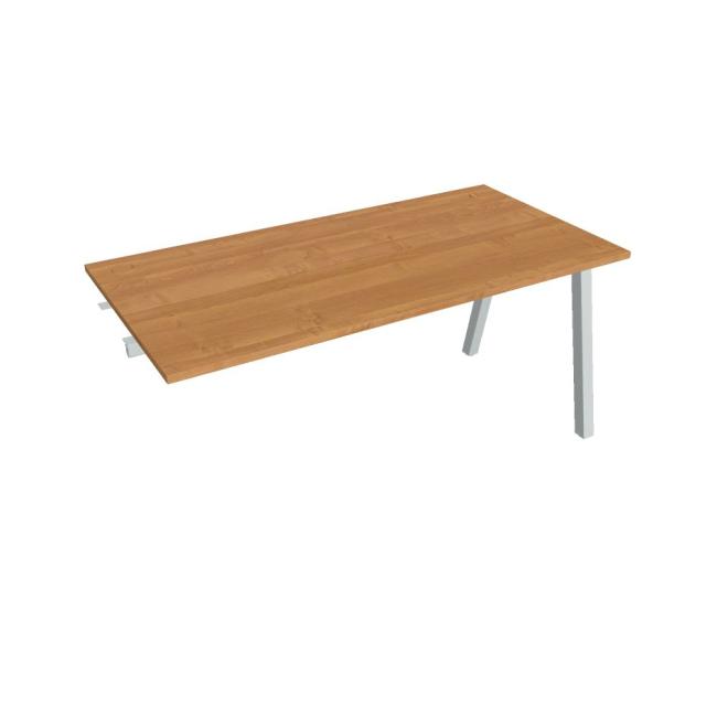 Work table UNI A, extendable. chain, 160x75.5x80 cm, alder/grey
