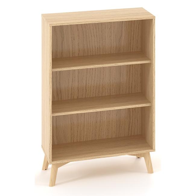 Shelf cabinet ALFA ROOT niche, 2 shelves, 80x45x121.5cm, oak
