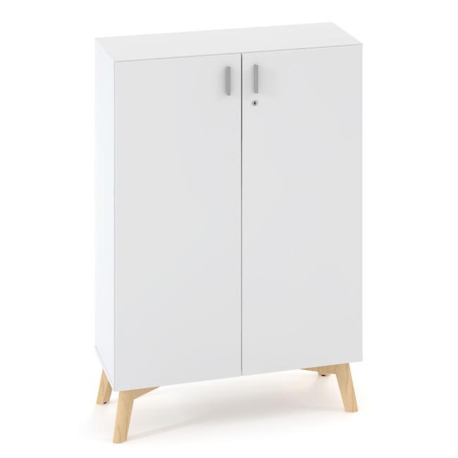 ALFA ROOT bookcase, 2 shelves, 80x47x121.5cm, white