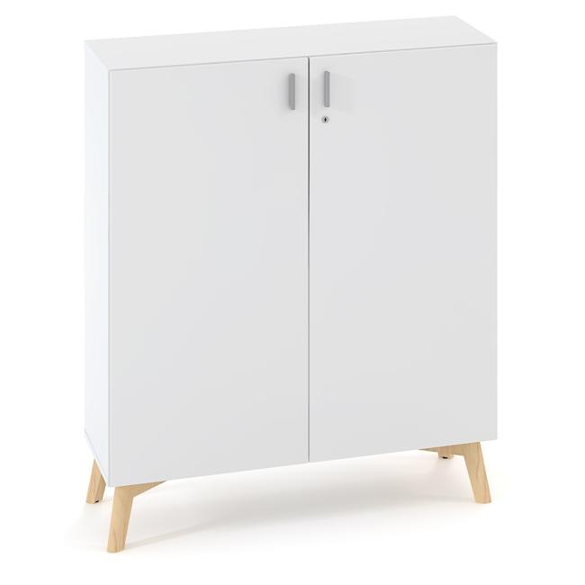 [IR100065] ALFA ROOT bookcase, 2 shelves, 100x47x121.5cm, white