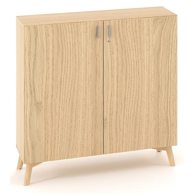 [IR100070] Knižnica ALFA ROOT s dlhou priečkou, 2 police, 120x47x121,5cm, dub