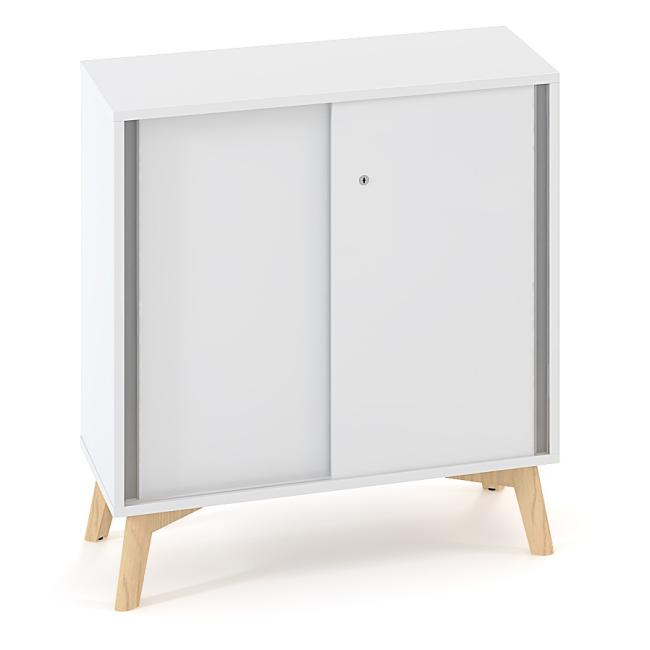 [IR100071] Policová skriňa ALFA ROOT, posuvné dvere, 1 polica, 80x45x88,7cm, biela