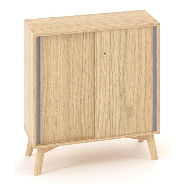 [IR100072] Policová skriňa ALFA ROOT, posuvné dvere, 1 polica, 80x45x88,7cm, dub