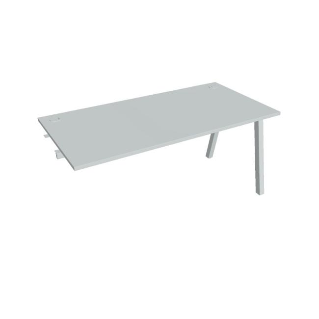 Work table UNI A, extendable. chain, 160x75.5x80 cm, gray/grey