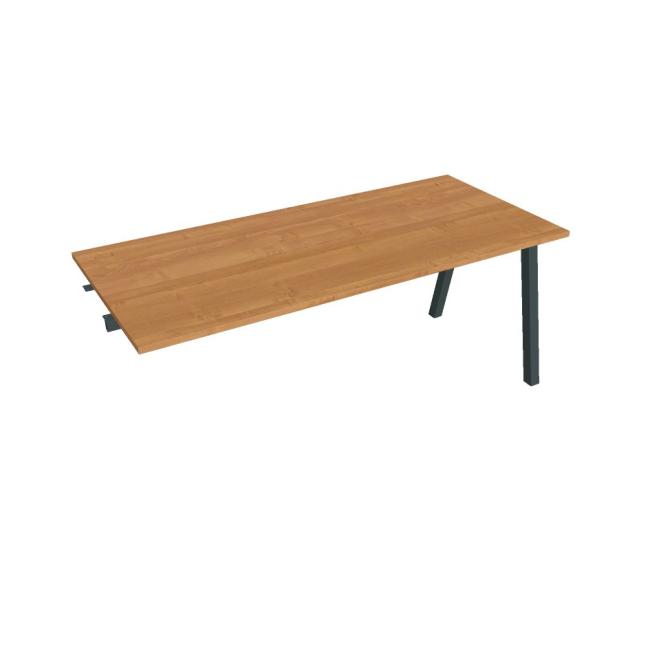 Work table UNI A, extendable. chain, 180x75.5x80 cm, alder/black