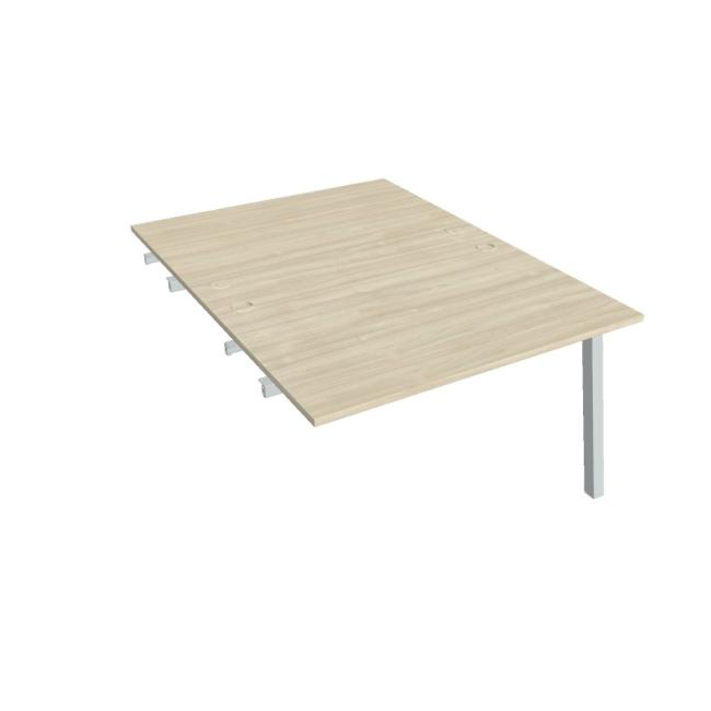 Work table UNI A, extendable. chain, 120x75.5x160 cm, agate/grey