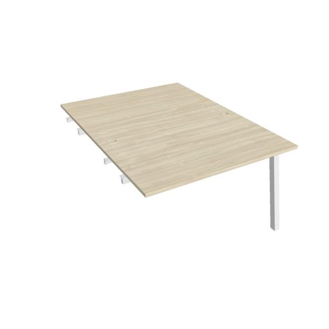 Work table UNI A, extendable. chain, 120x75.5x160 cm, agate/white