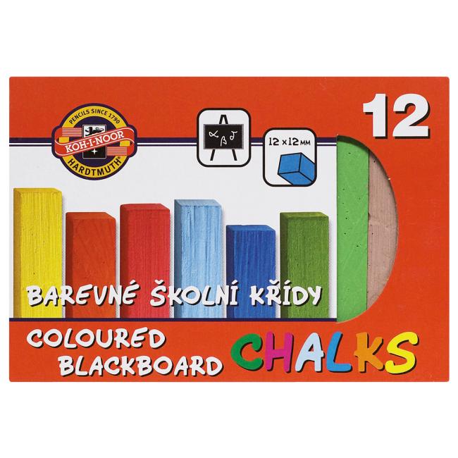 [KH112506] School chalk, 12 colors