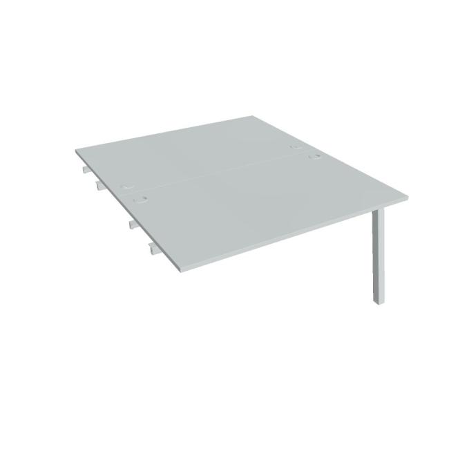 Work table UNI A, extendable. chain, 140x75.5x160 cm, gray/grey