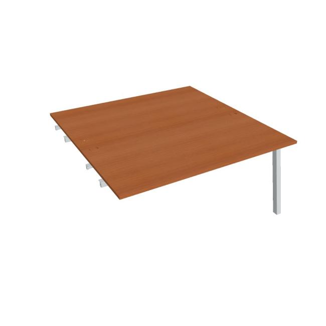 Work table UNI A, extendable. chain, 160x75.5x160 cm, cherry/grey