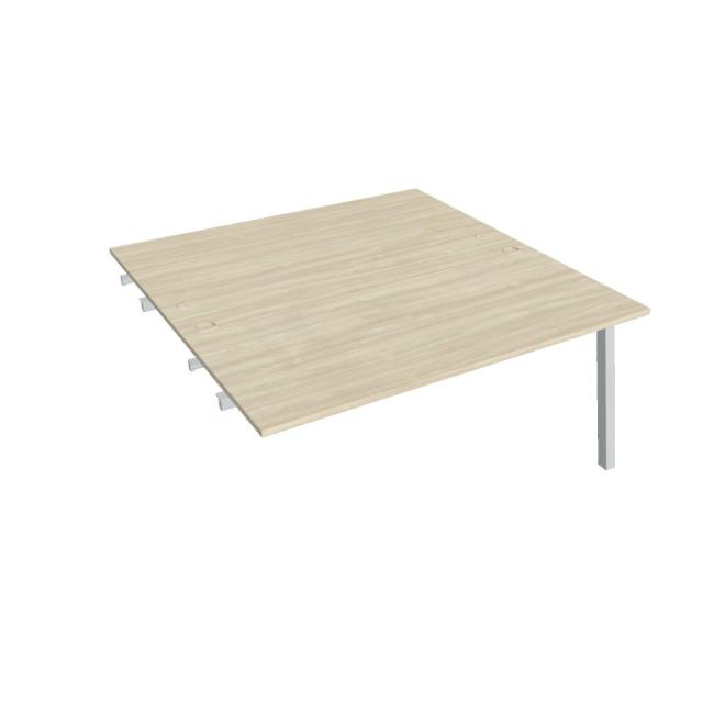 Work table UNI A, extendable. chain, 160x75.5x160 cm, agate/grey