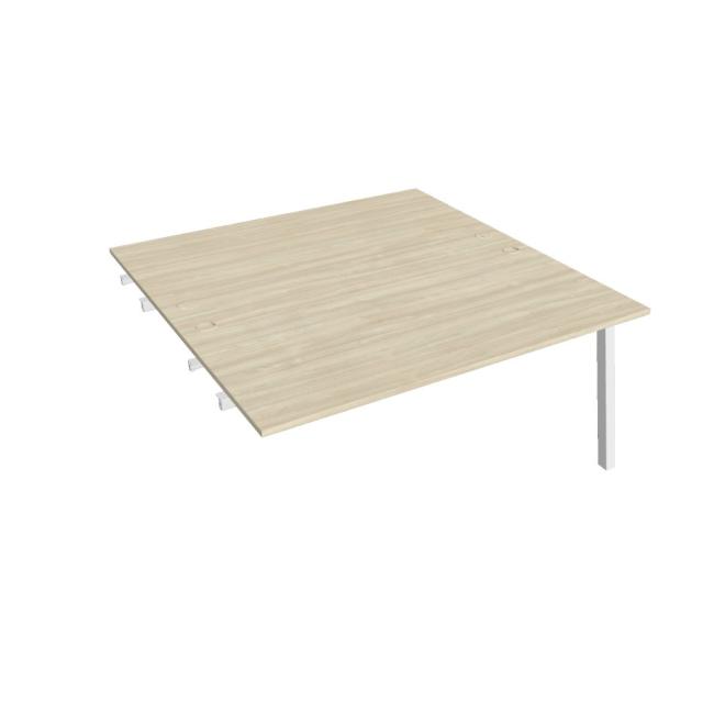 Work table UNI A, extendable. chain, 160x75.5x160 cm, agate/white