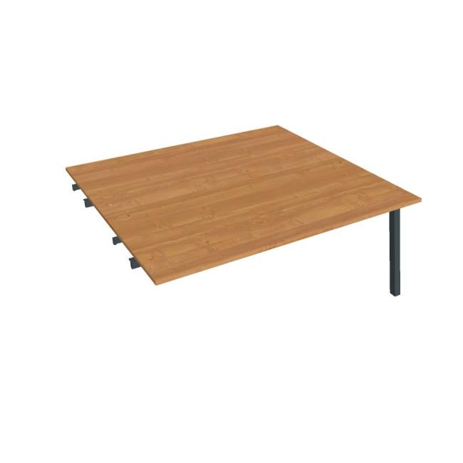 Work table UNI A, extendable. chain, 180x75.5x160 cm, alder/black