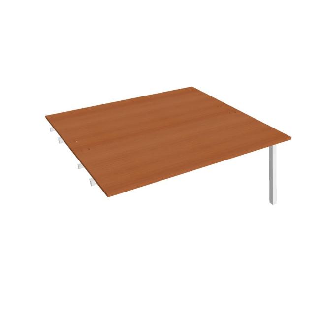 Work table UNI A, extendable. chain, 180x75.5x160 cm, cherry/white