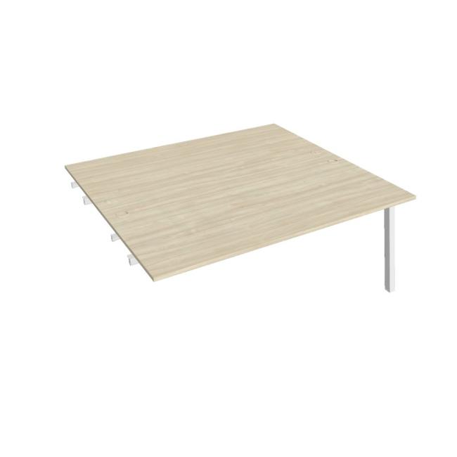 Work table UNI A, extendable. chain, 180x75.5x160 cm, agate/white